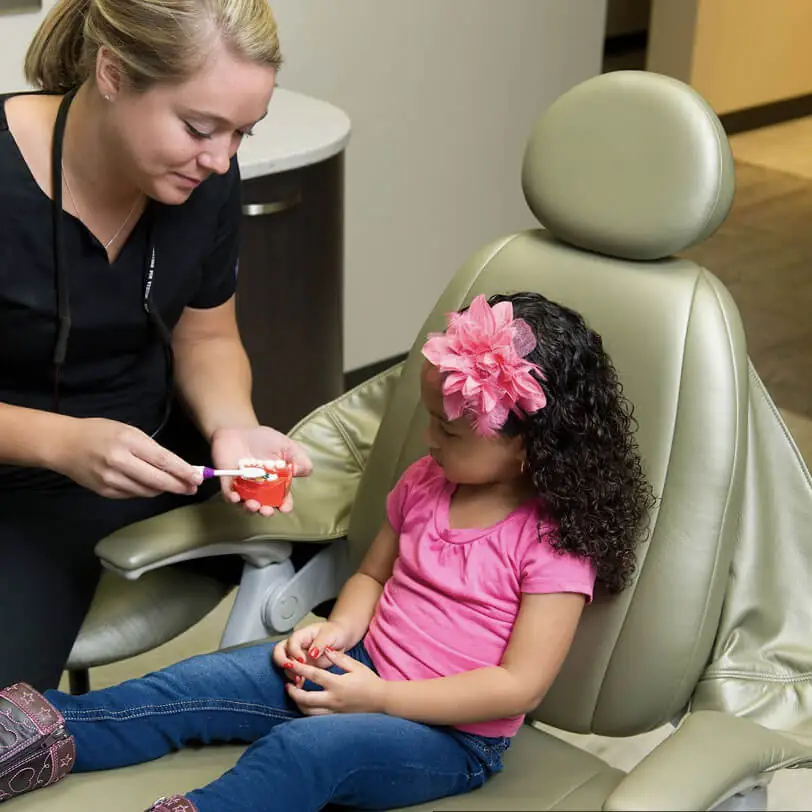 young patient getting dental care at Beacon Hill Dental in Crown Point, IN