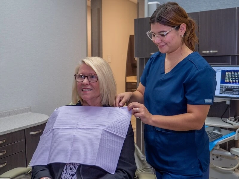 Periodontal exam at Beacon Hill Dental in Crown Point, IN